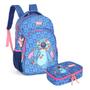 Imagem de Kit Escolar Mochila Costas + Estojo Box Stitch - Luxcel