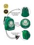 Imagem de Kit Escolar Mochila De Costa +Estojo Triplo Palmeiras Verdão