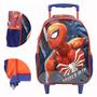Imagem de Kit Escolar Mochila de Rodinha Garrafa e Estojo Homem Aranha