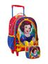 Imagem de Kit Escolar Mochila De Rodinha + Lancheira Branca De Neve 