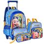 Imagem de Kit Escolar Mochila de Rodinhas Lancheira Estojo Looloo Kids