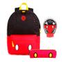 Imagem de Kit Escolar Mochila+Fone E Estojo Mickey Mouse Vermelho