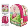 Imagem de Kit Escolar Mochila Infantil de Costas Tam M Flamingo