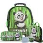 Imagem de Kit Escolar Mochila Infantil de Rodinhas Tam M Panda - Vou Leve