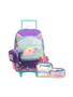 Imagem de Kit Escolar Mochila Rodinha+Lancheira+Estojo Gatinho Glitter