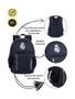 Imagem de Kit Escolar Real Madrid Mochila Costa + Lancheira + Estojo D