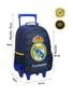 Imagem de Kit Escolar Real Madrid Mochila Rodas + Estojo Duplo Juvenil