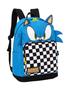 Imagem de Kit Escolar Sonic Pt Mochila Costas + Lancheira + Estojo