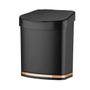 Imagem de Kit Escorredor Lixeira Dispenser Cozinha Preto Rose Gold