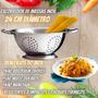 Imagem de Kit Escorredor Macarrão Pegador Massa Inox Utensílio Cozinha