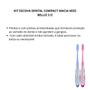 Imagem de Kit Escova Dental Compact Macia Kess Belliz ul/Rosa C/2