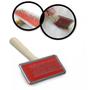 Imagem de Kit Escova Para Pentear Pet Chalesco + Casinha N3 Vermelho