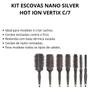 Imagem de Kit Escovas Nano Silver Hot Ion Vertix C/7