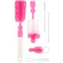 Imagem de Kit escovas para mamadeiras e canudo rosa Buba