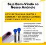 Imagem de Kit Esferas Para Cromoterapia Azul + Kit 4 Curetas Extratora