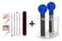Imagem de Kit Esferas Para Cromoterapia Azul + Kit 4 Curetas Extratora