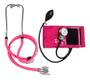 Imagem de Kit Esfigmomanômetro + Estetoscópio Duplo Pamed Rosa