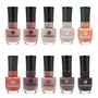 Imagem de Kit Esmalte Ana Hickmann 10 Tons de Nude Marrom Cremoso 9ml