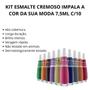 Imagem de Kit Esmalte Cremoso Impala A Cor da Sua Moda 7,5ml C/10