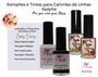 Imagem de Kit Esmalte e Tintas para Carimbo de Decoração de Unhas, com 04 unidades