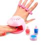 Imagem de Kit Esmalte Manicure Infantil Com Secador De Unhas Polibrinq