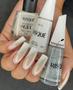 Imagem de Kit Esmalte Risque Branco Camafeu, Bianco Purissimo E As Mil e Uma Purpurina