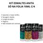 Imagem de Kit Esmaltes Anita Só Na Folia 10Ml C/4