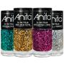 Imagem de Kit Esmaltes Anita Só Na Folia 10Ml C/4