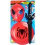 Imagem de Kit Espada Escudo e Máscara Infantil do Aranha de Brinquedo