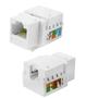 Imagem de Kit Espelho 4x2 C/ 01 Conector Fêmea Rj45 Keystone CAT6 Rede