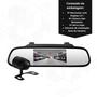 Imagem de Kit Espelho Retrovisor M7 Display LCD 4.3'' com Câmera de Ré Borboleta JR8 - JT30RETRCAMM7