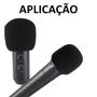 Imagem de Kit espuma microfone preta 10 unidades