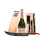 Imagem de Kit Espumante Rosé Miguel Torres, Sabre Com Tábua E Conjunto Para Queijo