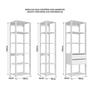 Imagem de Kit Estante Livreiro 03 Pecas 183X160CM Branco PRODDY