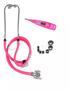 Imagem de Kit Estetoscópio Duplo Rappaport + Termometro Pink