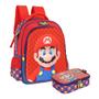 Imagem de Kit Estojo Box + Mochila de Costas Super Mario Bros - Luxcel