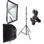 Imagem de Kit Estúdio Fotográfico Iluminação Luz Continua Para Fotografia E Filmagem Softbox 60x90cm