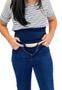 Imagem de Kit Extensor de Calça Jeans Gestante c/ 1 faixa - Azul Marinho