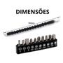 Imagem de Kit Extensor Prolongador Flexivel Parafusadeira  Bits Chave