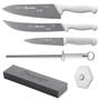 Imagem de Kit Facas Chef Starrett Branco com 6 peças BKK-6W