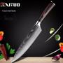 Imagem de Kit Facas Profissional Cozinha Japonesa Aço Inox Churrasco padrão laser corte preciso  restaurantes cozinhas Santoku  Chef 5 peças