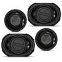 Imagem de Kit Facil Bravox Alto Falante 6x9" e 6" 380W RMS 4 Ohms Linha Black Triaxial e Quadriaxial