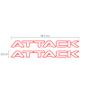 Imagem de Kit Faixa Frontier Attack Modelo Original Adesivo Vermelho