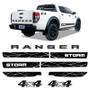 Imagem de Kit Faixas Ranger Storm 2020 4x4 Adesivos Lateral e Traseiro