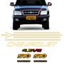 Imagem de Kit Faixas S10 Executive 01/02 Cabine Dupla Adesivo Dourado