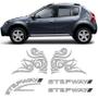 Imagem de Kit Faixas Sandero Stepway 2008/2011 + Adesivo Tribal Prata