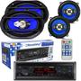 Imagem de Kit Falante 6x9 + 5 Pol + Toca Rádio Carro Mp3 Player Bluetooth