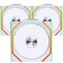Imagem de Kit Fan Com 3 Unidades Lian Li Uni Fan SL Wireless, ARGB, 120mm, White, 12SL1W3W