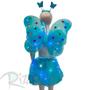 Imagem de Kit Fantasia Carnaval - Borboleta - Tiara Led - Azul - Mod:638 - 01 unidade - Rizzo