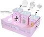 Imagem de Kit Farmacinha rosa Quarto de Menina Tema Safari Madeira Mdf com 6 peças